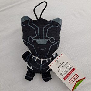 Black Panther Christmas Ornament Hallmark Marvel Small Stars Plush